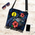 New Caledonia Polynesian Boho Handbag - Blue Turtle Hibiscus One Style One Size Blue - Polynesian Pride