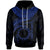 Cook Islands Polynesian Hoodie Waves (Blue) Unisex Blue - Polynesian Pride