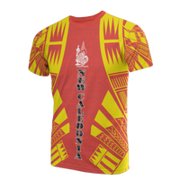 New Caledonia T Shirt New Caledonia Coat Of Arms Polynesian Tattoo Red Style Unisex Art - Polynesian Pride