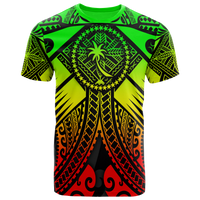 Chuuk T Shirt Reggae Seal with Polynesian Tattoo Unisex Reggae - Polynesian Pride