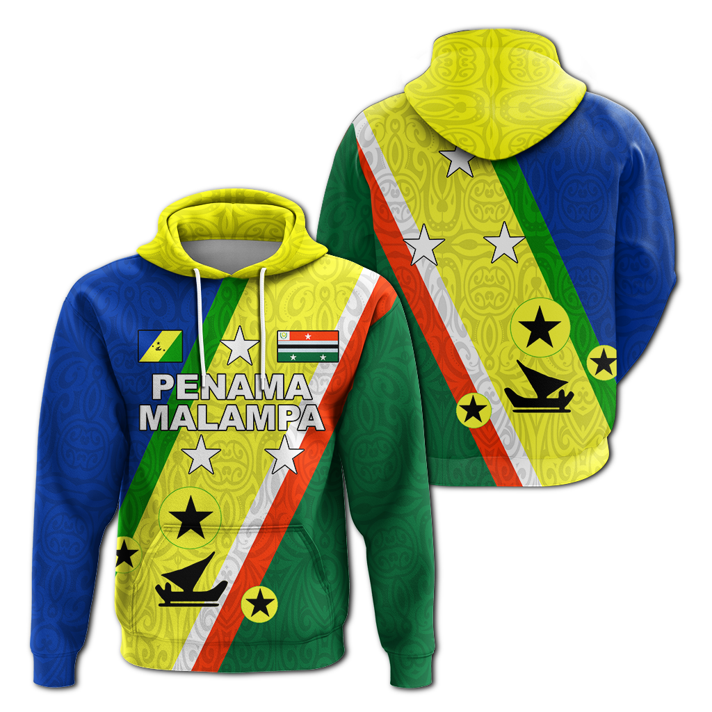 Vanuatu Malampa Penama Combine Hoodie LT12 Hoodie Blue - Polynesian Pride