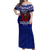 Custom American Samoa Independence Anniversary Pride Off Shoulder Long Dress - LT12 Long Dress Blue - Polynesian Pride