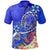 Hawaii Polo Shirt Turtle Plumeria Polynesian Tattoo Blue Color Unisex Blue - Polynesian Pride