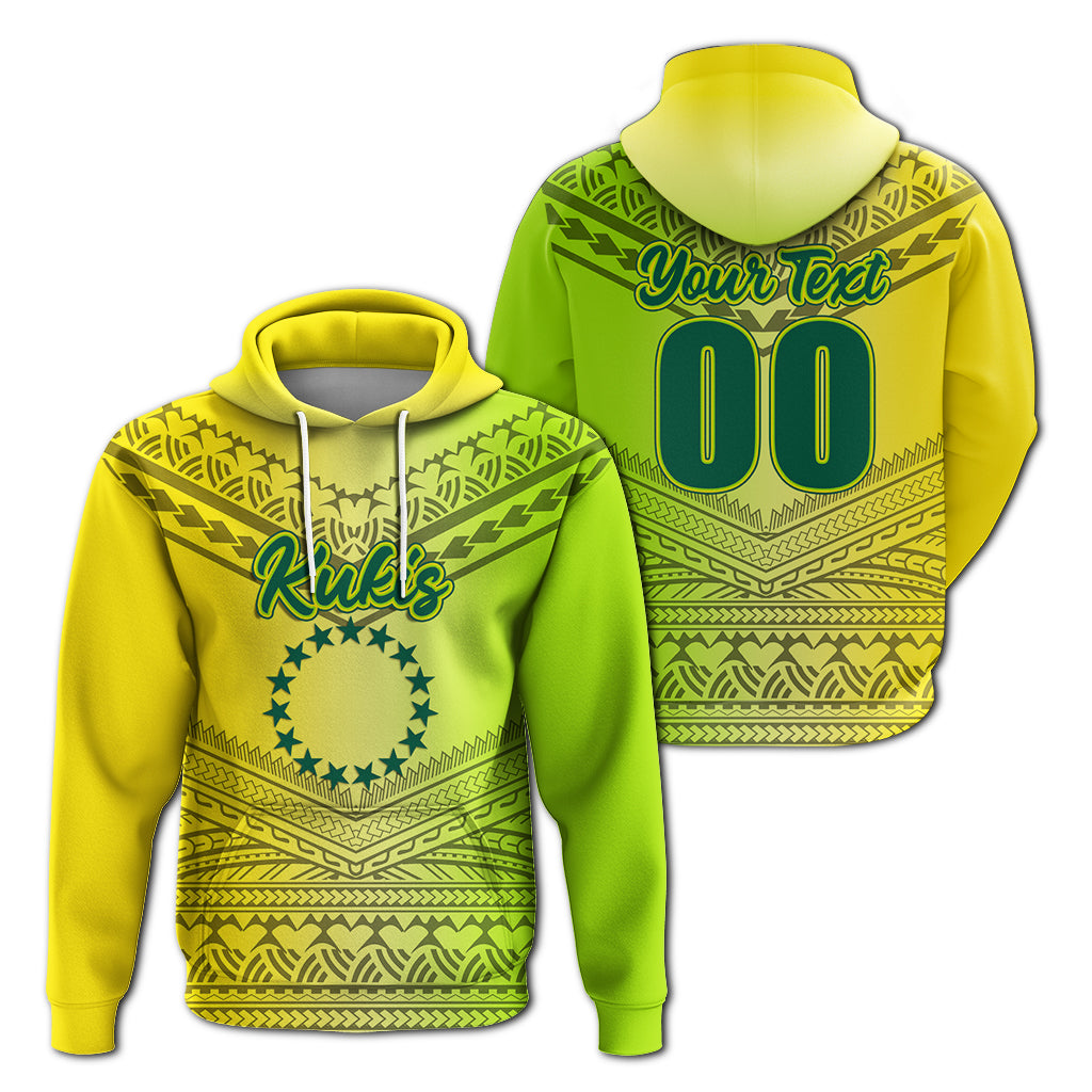 Custom Kukis Cook Islands Pride Hoodie LT12 Hoodie Yellow - Polynesian Pride