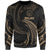 Palau Polynesian Sweater - Gold Tribal Wave Unisex Gold - Polynesian Pride