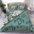 Tahiti Bedding Set - Leaves And Turtles Green - Polynesian Pride