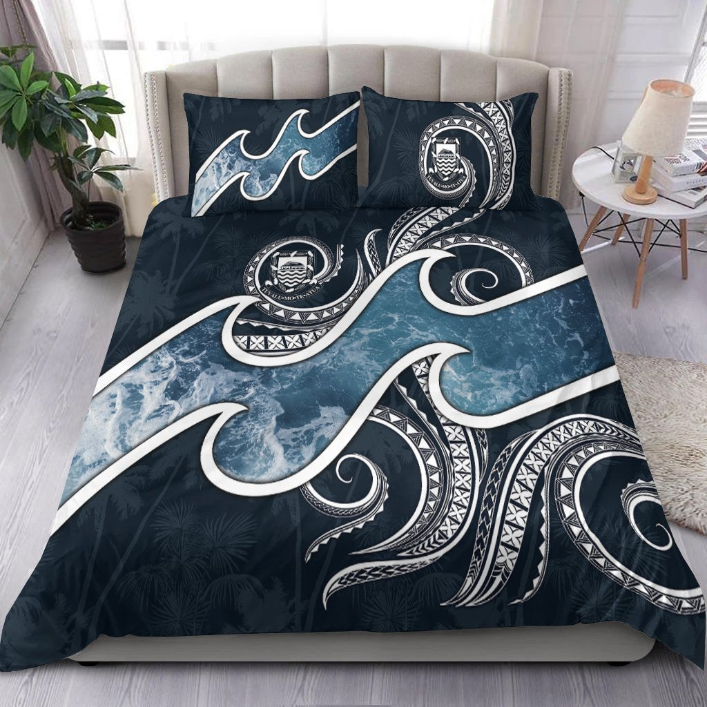 Tuvalu Polynesian Bedding Set - Ocean Style Blue - Polynesian Pride