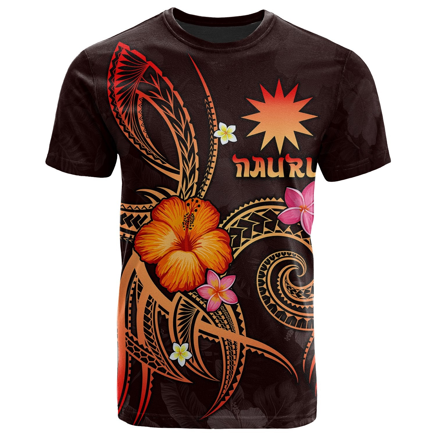 Nauru Polynesian T Shirt Legend of Nauru (Red) Unisex Red - Polynesian Pride