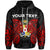 Tonga Polynesian Custom Hoodie Tongan Spirit Unisex Red - Polynesian Pride