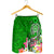 Tahiti Men's Shorts - Turtle Plumeria (Green) - Polynesian Pride