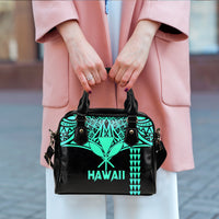 Hawaii Polynesian Turquoise Tribal Shoulder Handbag - LT12 - Polynesian Pride