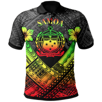 Samoa Polynesian Polo Shirt Samoa Reggae Seal Camisole Hibiscus Style Unisex Reggae - Polynesian Pride