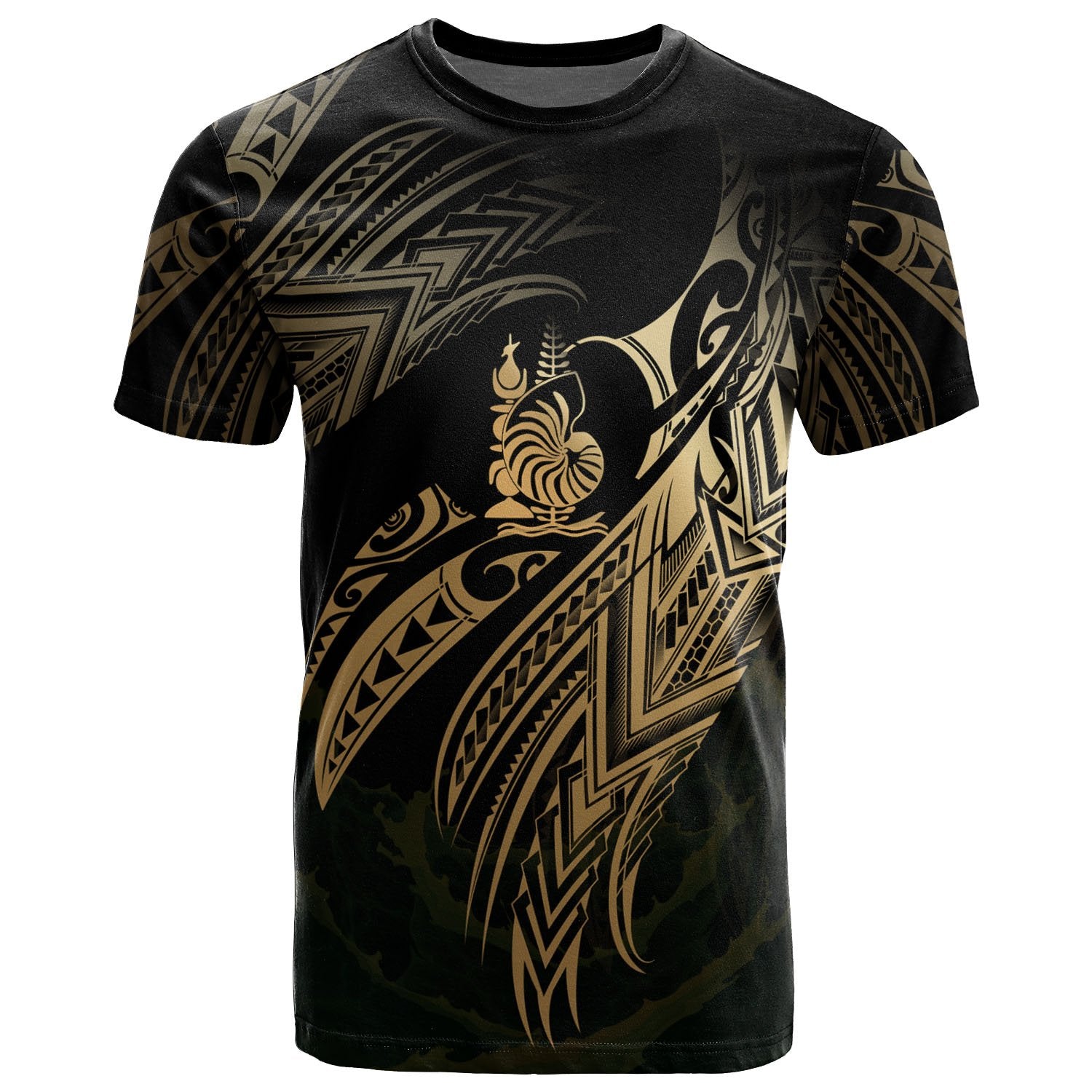 New Caledonia Polynesian T Shirt New Caledonia Legend Gold Version Unisex Art - Polynesian Pride