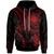 Marshall Islands Custom Hoodie Red Turtle Unisex Red - Polynesian Pride