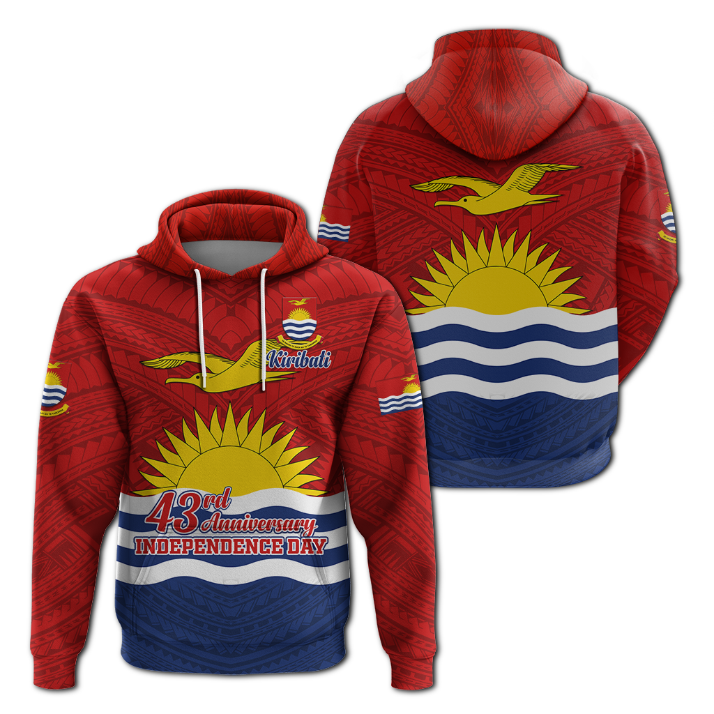 Kiribati 43rd Independence Celebrations Hoodie LT12 Hoodie Blue - Polynesian Pride