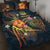 Vanuatu Polynesian Quilt Bed Set - Legend of Vanuatu (Blue) Blue - Polynesian Pride