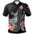 Nauru Polo Shirt Polynesian Hibiscus Pattern Style Unisex Black - Polynesian Pride