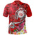 Hawaii Polynesian Polo Shirt Hawaii Seal With Turtle Plumeria (Red) Unisex Red - Polynesian Pride