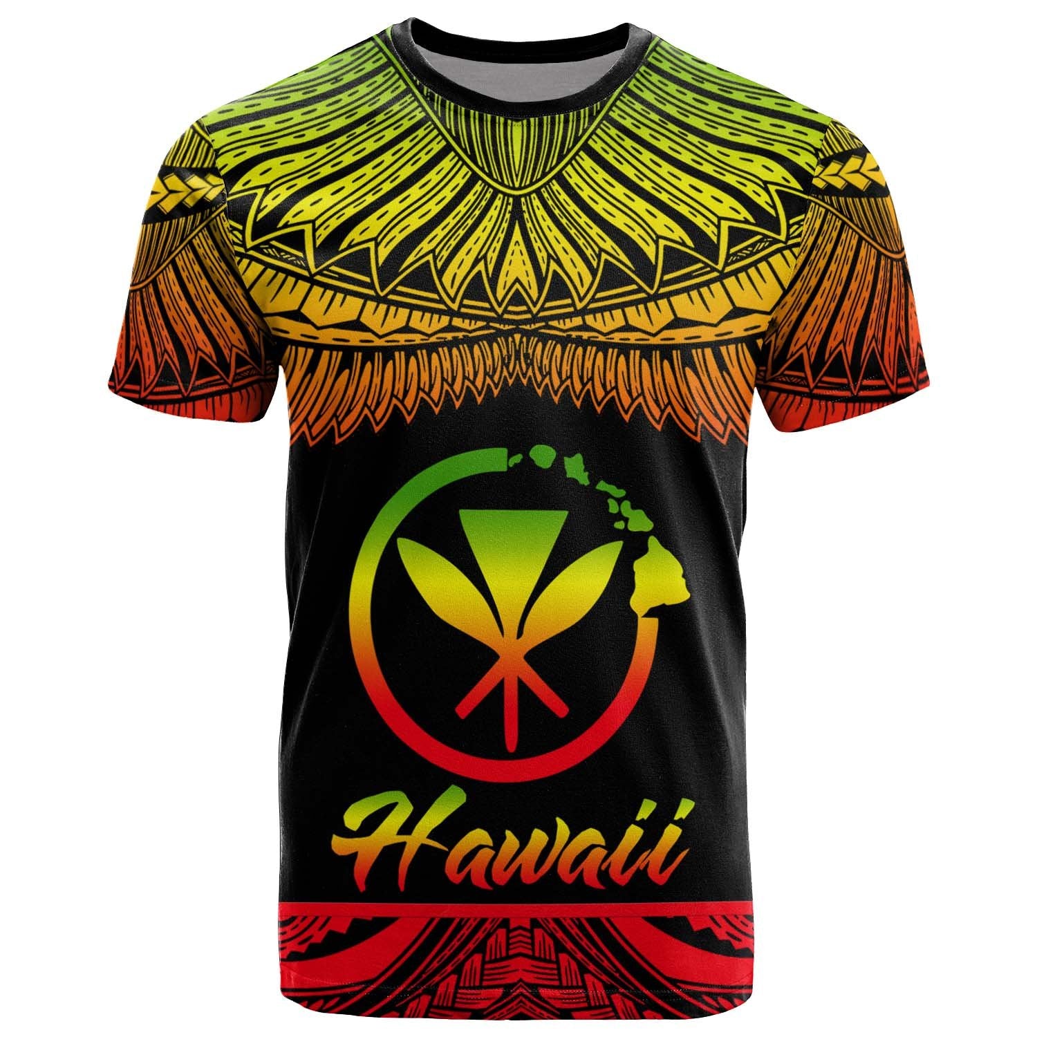 Hawaii Polynesian T Shirt Hawaii Pride Reggae Version Unisex Art - Polynesian Pride