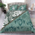 New Caledonia Bedding Set - Leaves And Turtles Green - Polynesian Pride