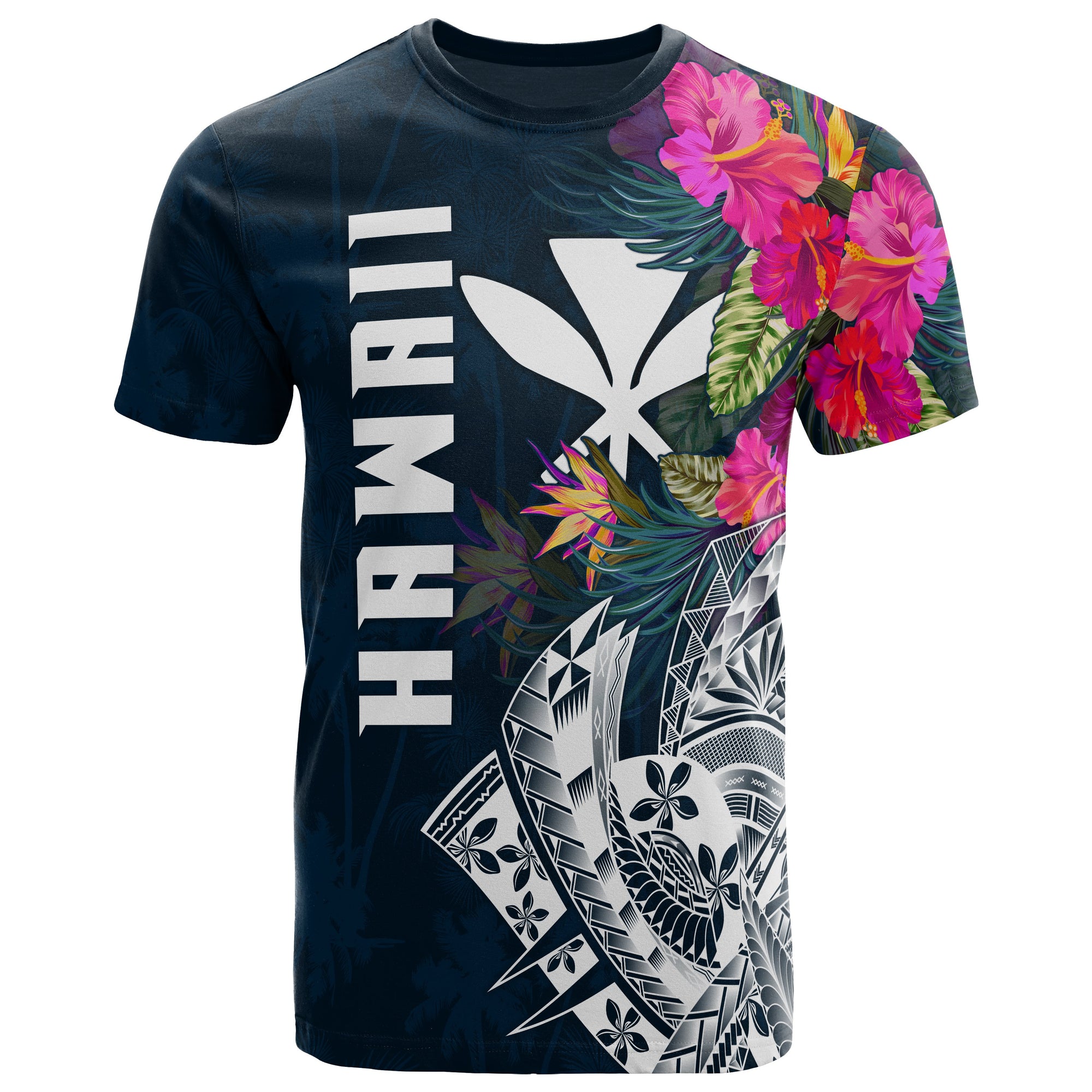 Polynesian Hawaii T shirt Summer Vibes Unisex Blue - Polynesian Pride