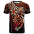 Nauru Custom T Shirt Red Vintage Tribal Mountain Crest Unisex Red - Polynesian Pride