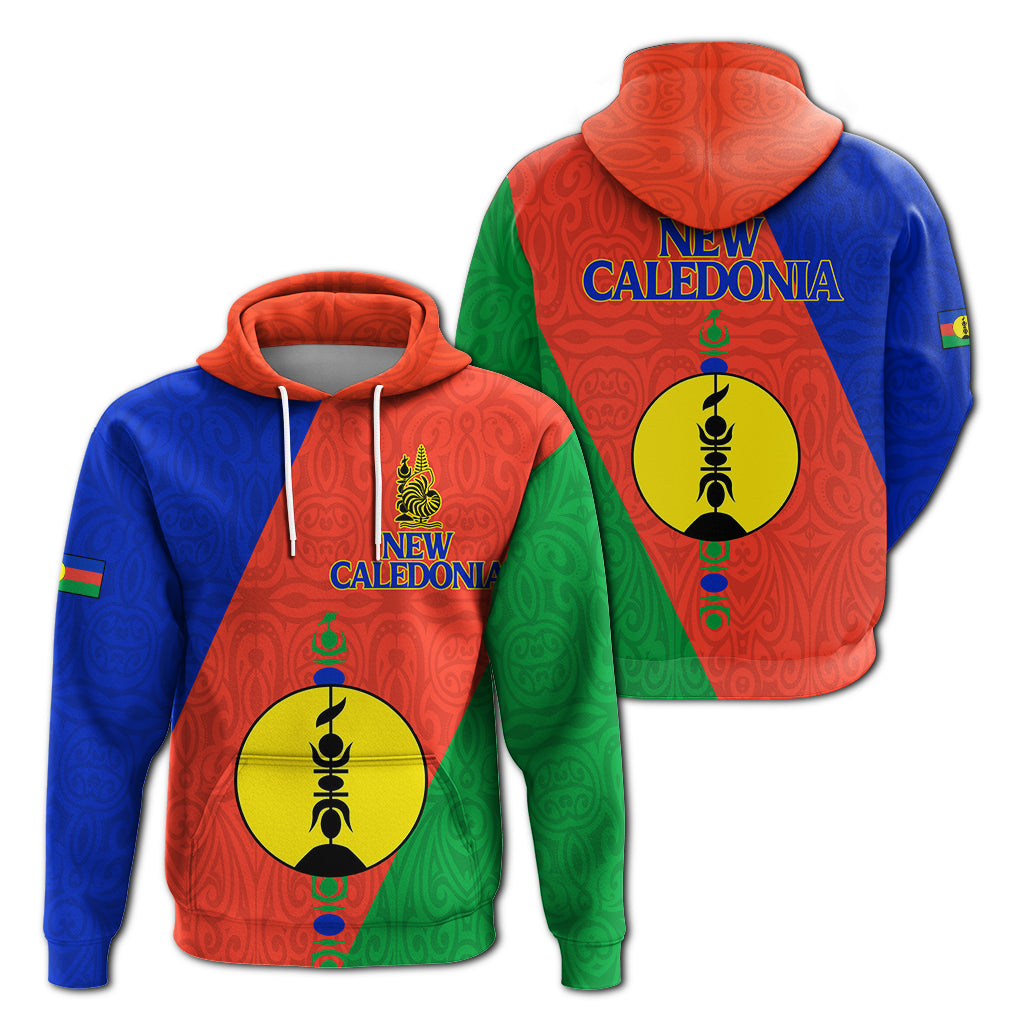 New Caledonia Hoodie Flag Style LT12 Unisex Red - Polynesian Pride