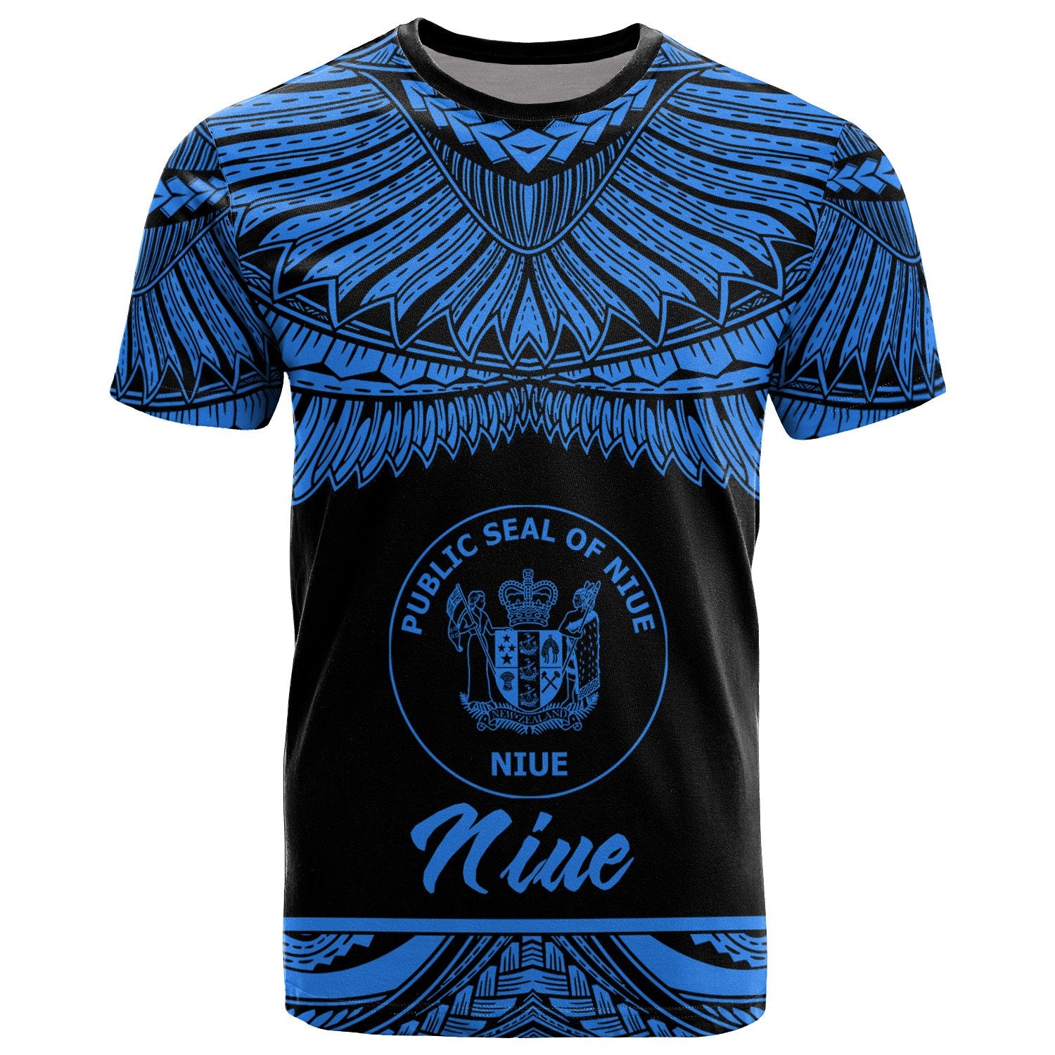 Niue Polynesian T Shirt Niue Pride Blue Version Unisex Blue - Polynesian Pride