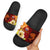 Tahiti Slide Sandals - Tribal Tuna Fish Black - Polynesian Pride