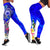 Samoa Legging - Turtle Plumeria (Blue) Blue - Polynesian Pride