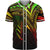 Palau Baseball Shirt - Reggae Color Cross Style Unisex Black - Polynesian Pride