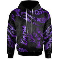 Kosrae Hoodie Polynesian Tattoo Purple Version Unisex Purple - Polynesian Pride