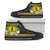 New Caledonia High Top Shoes - Polynesian Gold Patterns Collection Unisex Black - Polynesian Pride