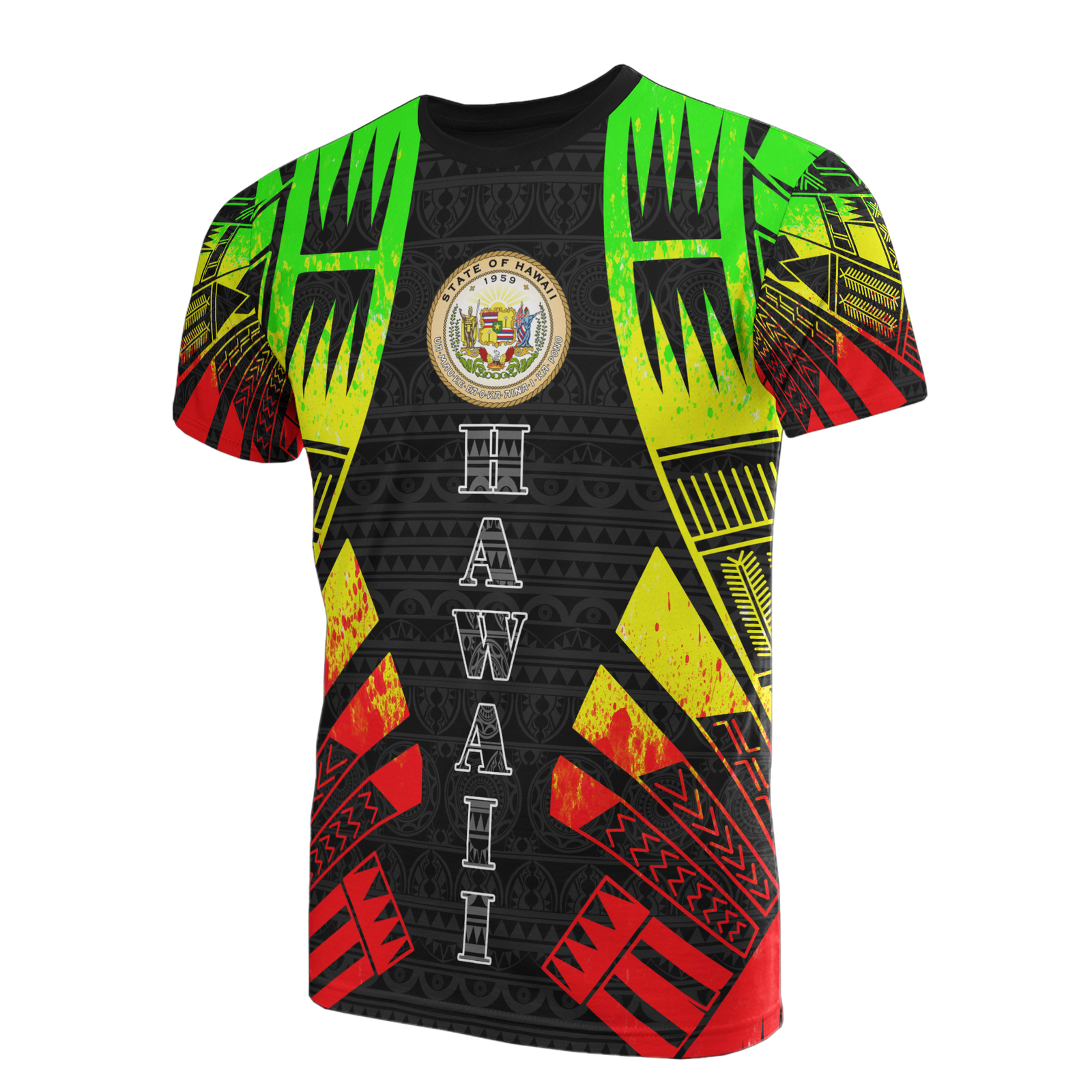 Hawaii T Shirt Hawaii Seal Polynesian Tattoo Reggae Style Unisex Reggae - Polynesian Pride