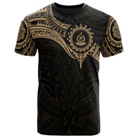 Vanuatu Polynesian T Shirt Full Color Heart Shield - Polynesian Pride