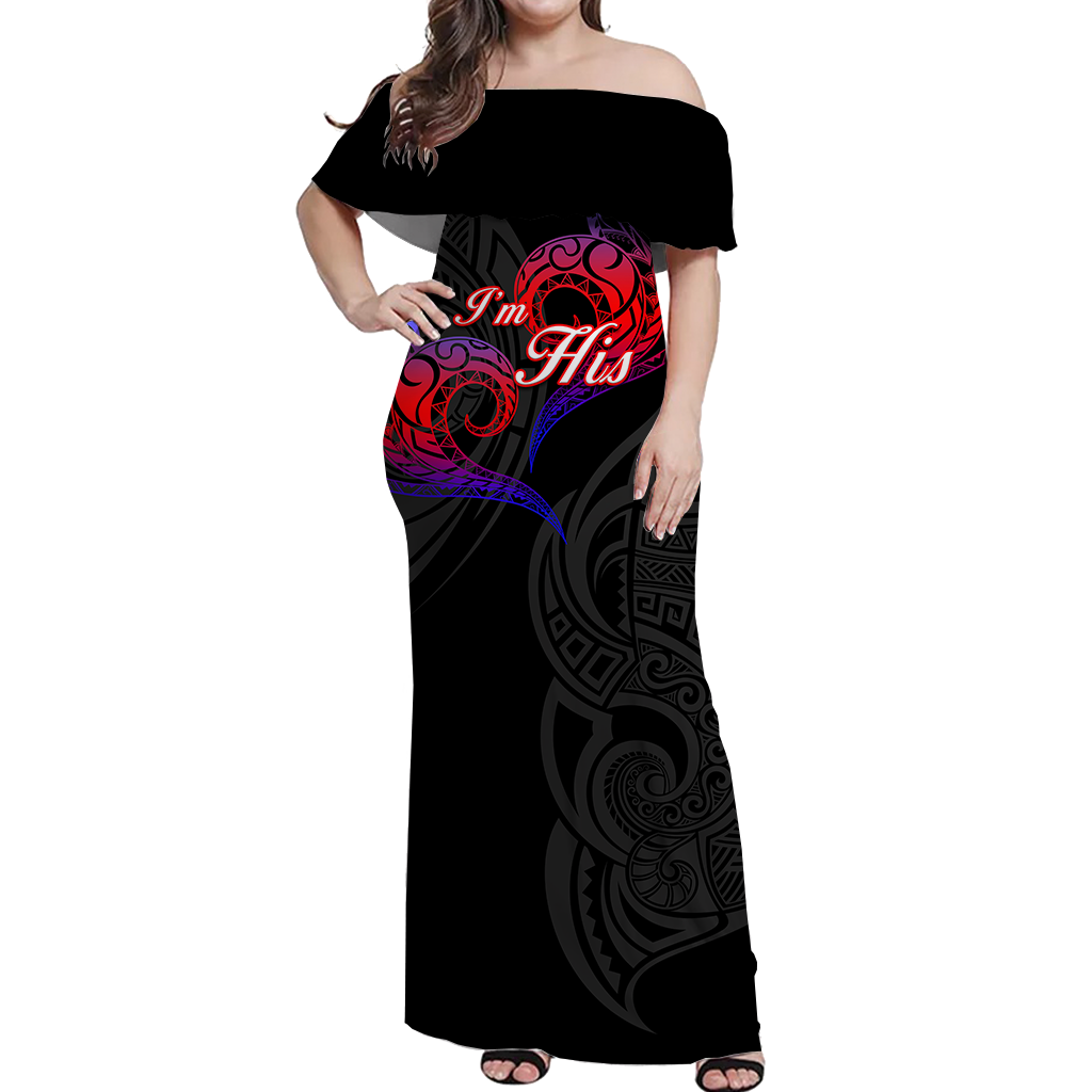 Valentine Day Guam Matching Dress and Hawaiian Shirt Heart Tribal LT12 - Polynesian Pride