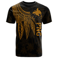 Papua New Guinea T Shirt Polynesian Wings (Golden) Unisex Golden - Polynesian Pride