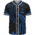 Niue Polynesian Baseball Shirt - Blue Tribal Wave Unisex Blue - Polynesian Pride