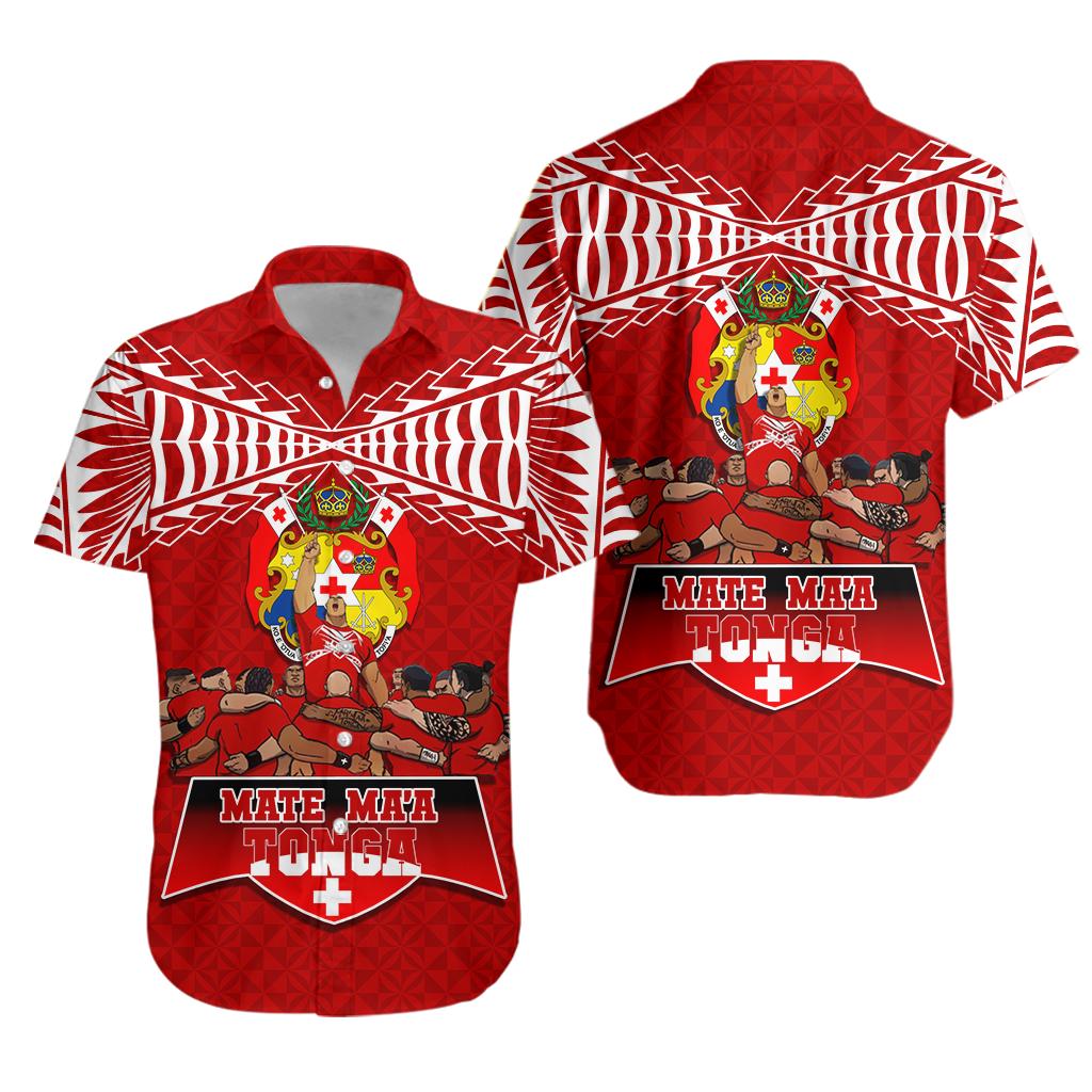 Mate Ma'a Tonga Sipi Tau Hawaiian Shirt - LT12 Unisex Red - Polynesian Pride