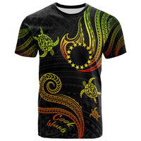 Cook Islands T Shirt Polynesian Turtle With Pattern Reggae Unisex Art - Polynesian Pride