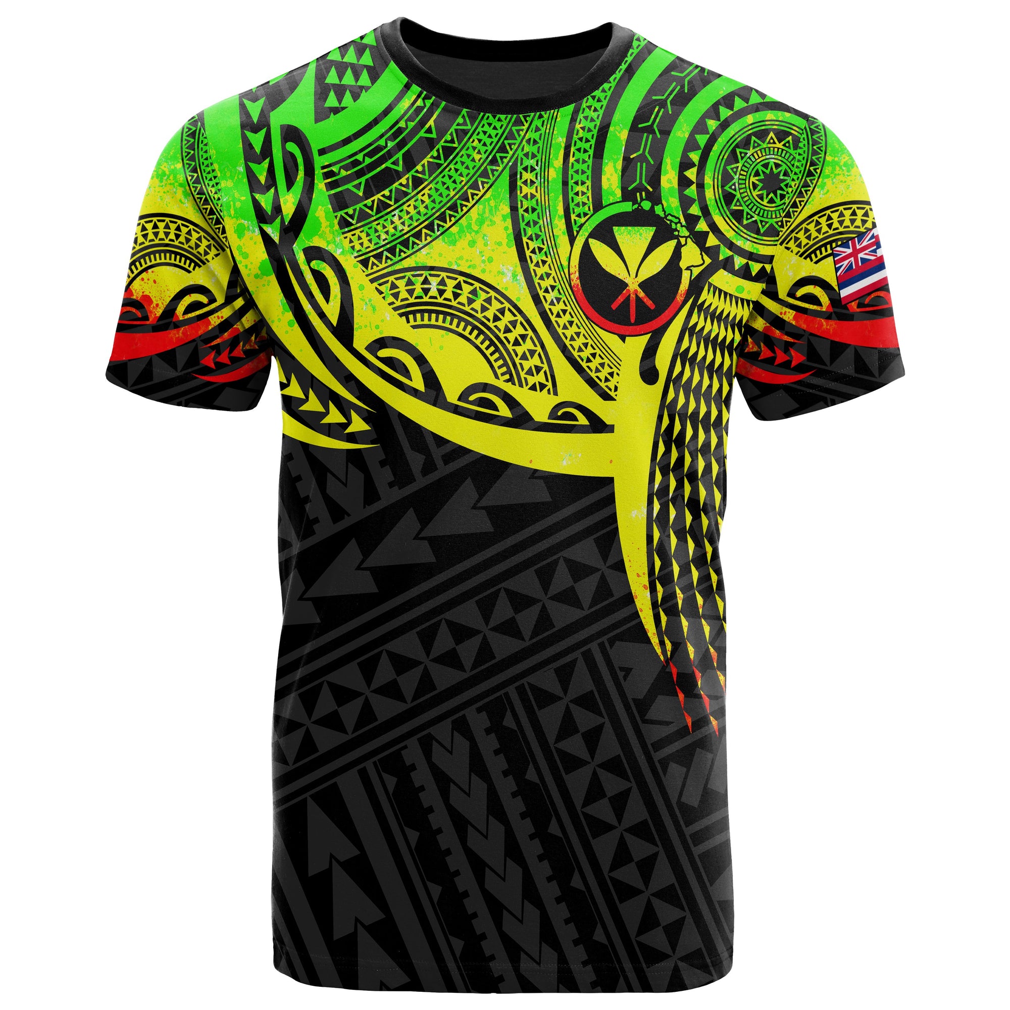 Hawaii Polynesian T Shirt Reggae Tattoo Pattern Unisex Reggae - Polynesian Pride