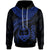 Guam Polynesian Hoodie Guam Waves (Blue) Unisex Blue - Polynesian Pride