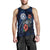 Northern Mariana Islands Polynesian Men Tank Top - Blue Turtle Hibiscus - Polynesian Pride