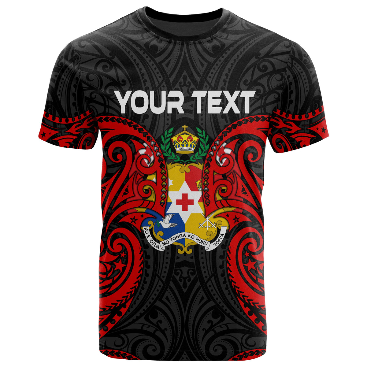 Tonga Polynesian Custom T Shirt Tongan Spirit Unisex Red - Polynesian Pride