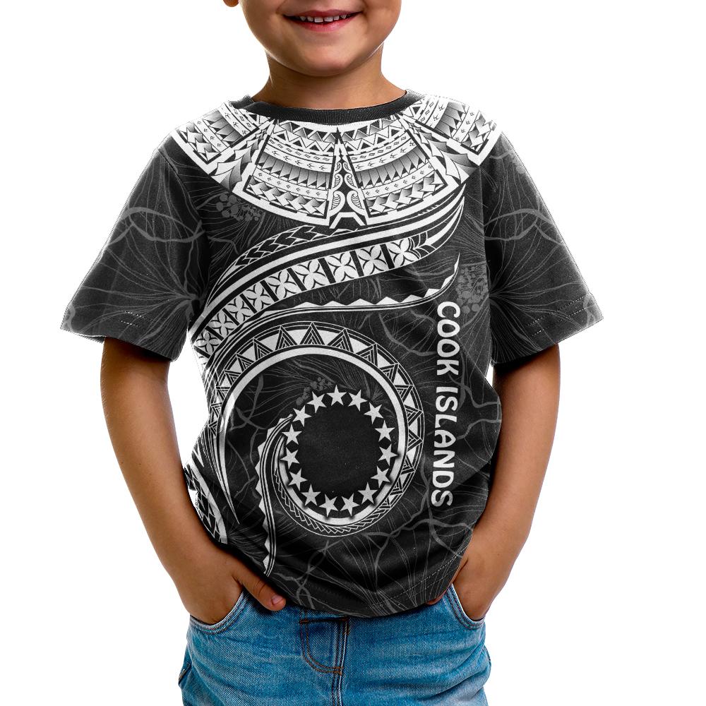 Cook Islands Polynesian T Shirt Cook Islands Waves (White) - Polynesian Pride