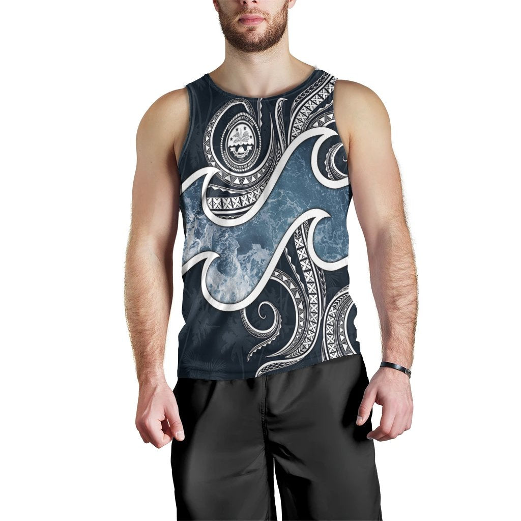 FSM Islands Polynesian Men's Tank Top - Ocean Style - Polynesian Pride