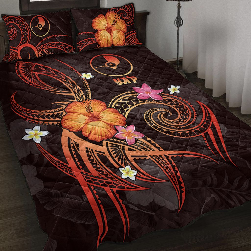 YAP Polynesian Quilt Bed Set - Legend of YAP (Red) Red - Polynesian Pride