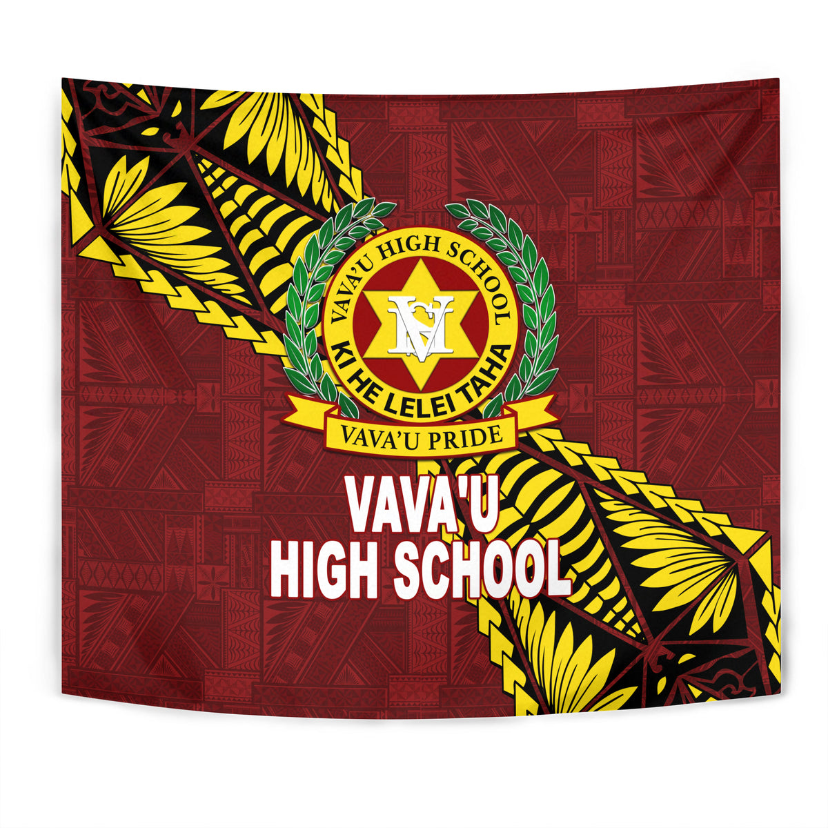 Tonga Vava'u High School Tongan Patterns Tapestry - LT12 - Polynesian Pride
