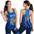 Niue Women Racerback Tank Rock of Polynesia LT13 Blue - Polynesian Pride