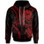 Tahiti Custom Hoodie Red Turtle Unisex Red - Polynesian Pride